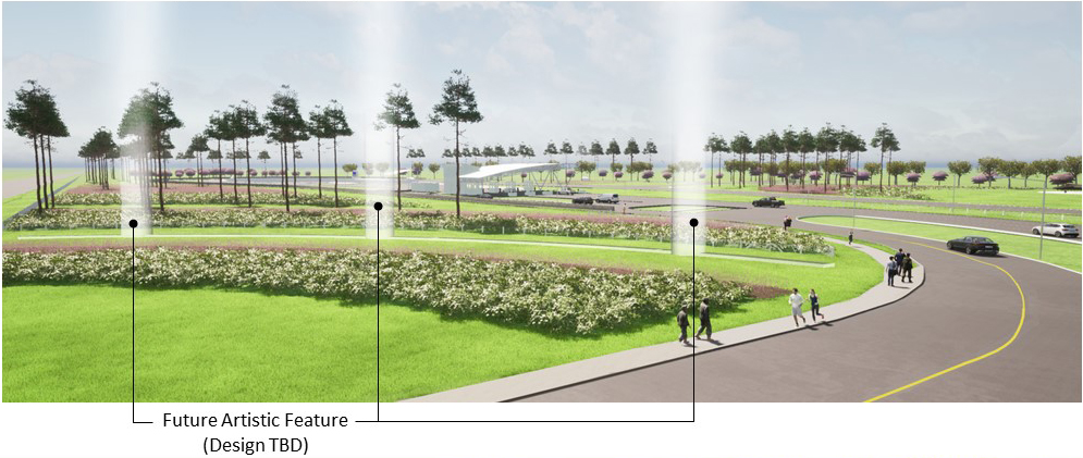 Exhibit C01-10. Entry Control Facility Airey Gate Rendering