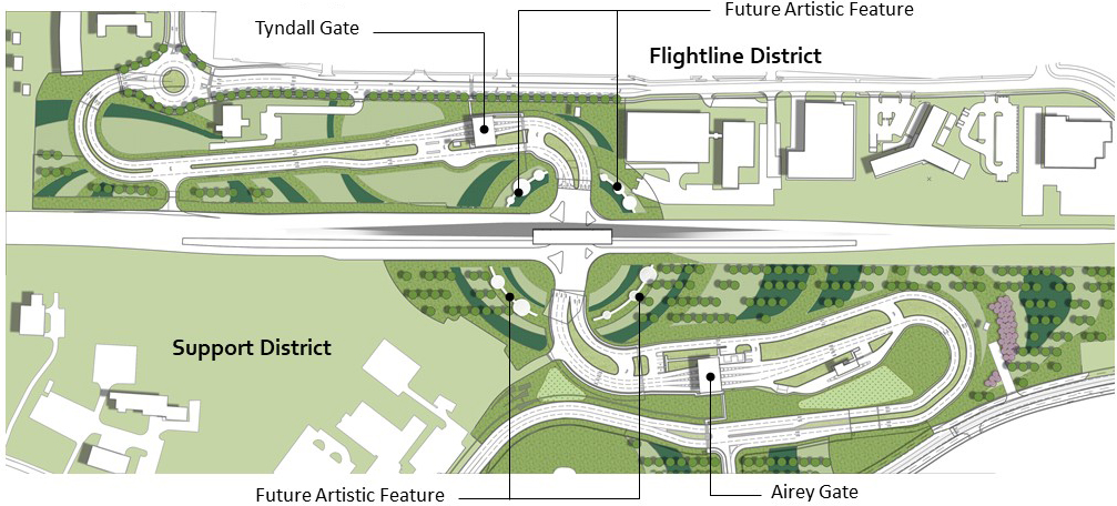 Exhibit C01-9. Entry Control Facility Layout