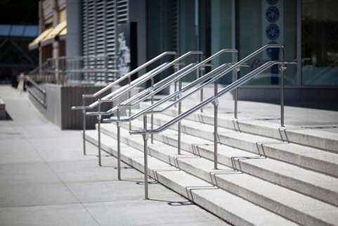 Cast-in-place concrete tread stair set