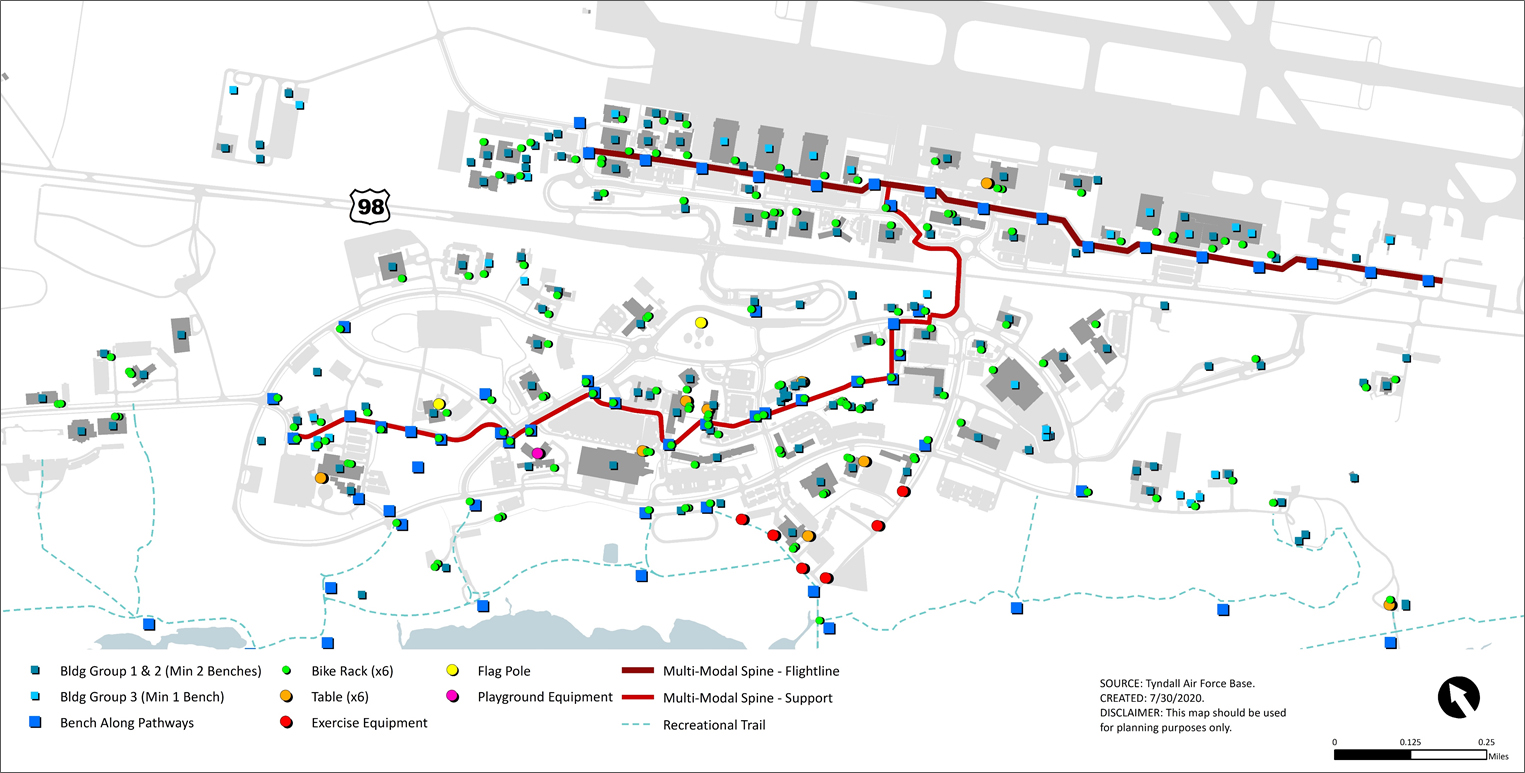 Exhibit C07-2. Site Furnishing Locations Plan